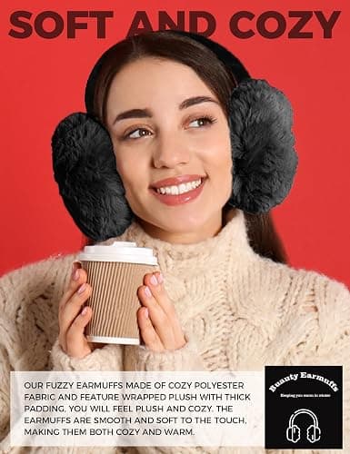Buauty Ear Muffs Winter Women Men Soft Earmuffs Cute Ear Covers Cold Weather Fluffy Ear Warmers Headband Winter Accessories thumbnail 5
