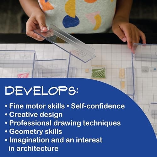 MindWare Art-chitect Home Model Building for Kids – 3D Architectural Design Kit for Kids Ages 8 and Up – Learn The Basics of Architecture As You Design Start to Finish thumbnail 8