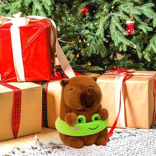7.87 inch Capybara Plush, Costume Cute Capybara Unique and Perfect Fun Creative Home Décor Birthday (Brown) thumbnail 2