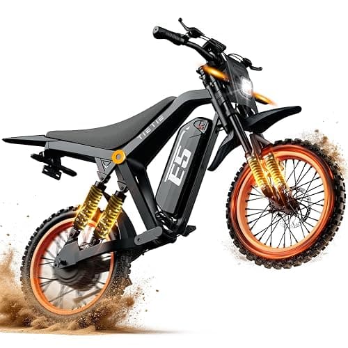 Tietie Electric Dirt Bike, 1500W Peak Electric Motorcycle with 48V 20AH Battery, Full Disc Brake and Suspensions, 50-Mile Range, 32 MPH, LCD Display & NFC Start, Off-Road E Dirt Bike - Image 1