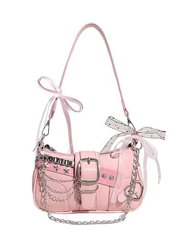 Verdusa Y2k Star Embroidery Shoulder Bag Mini Chain Hobo Handbag Purses - Image 1