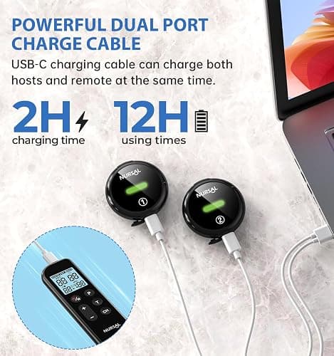 NURSAL Wireless TENS Unit Muscle Stimulator, Dual Host TENS EMS Machine for Pain Relief, 18 Modes 20 Intensity Remote Control Pulse Physical Electrotherapy for Back Shoulder Pain (2 Pads) thumbnail 6