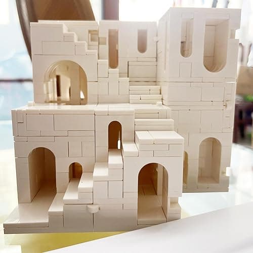 AIYIMUSIDEEN White Disguises Castle Building Block，Architecture Building Blocks（980PCS Gifts for Adults and Kids thumbnail 2