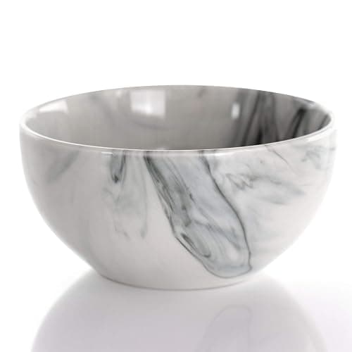 Elama Fine Marble 16 Piece Stoneware Dinnerware Set in Black and White - 16 Piece - Black and White Marble thumbnail 4