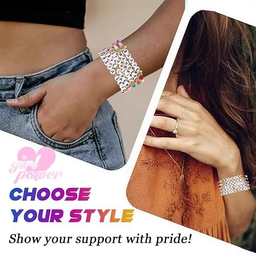 AICase for Freya Merch Skye Gifts Inspired Bracelets 5 Pcs Stackable Stretch Beaded Friendship Bracelets Concert Outfit Vinyl Poster Sticker Merchandise Gifts for Fans Women Birthday Christmas thumbnail 7