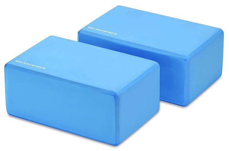 Fitvids Set of 2 High Density Yoga Blocks, 9"x6"x4" Each, Pair, Multiple Colors thumbnail 3