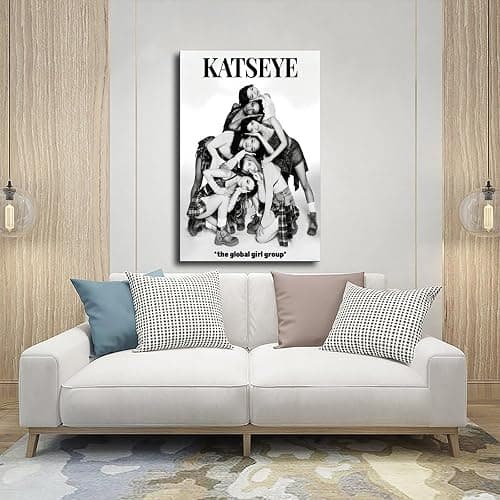 KATSEYE (11) Canvas Poster Bedroom Decor Sports Landscape Office Room Decor Gift Frame-style 24x36inch(60x90cm) thumbnail 5