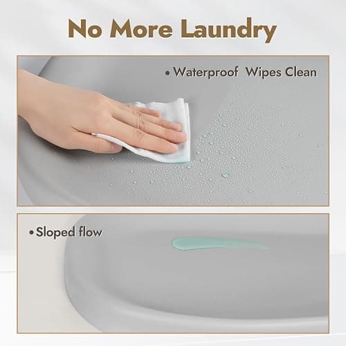 Papablic Wipeable Baby Changing Pad with Removable Safety Strap, Easy to Clean & Non-Slip Waterproof, Changing Pad for Dresser,Bed thumbnail 3