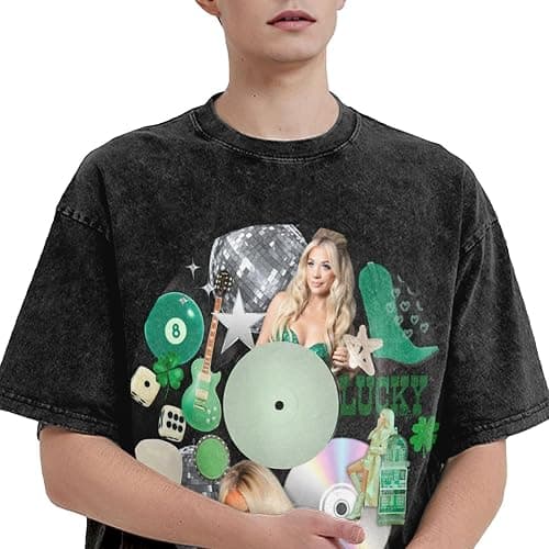 T Shirts for Men Oversized Loose Fit Tshirt Cotton Washed Vintage Tee Unisex Tops thumbnail 4