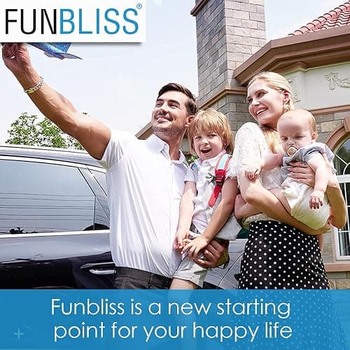 Funbliss Rear Facing Car Seat Mirrors - Shake-proof & Shatterproof Baby Car Mirror for Backseat - Clear Wide View, Easy Install, 2 Pack for Multiple Kids thumbnail 2