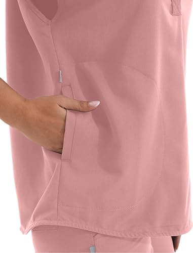 GGEH Scrub for Women Set - Stretch Scrub Top & Jogger Pants Mandarin Collar Anti-Wrinkle Scrub Suit Medical Uniform thumbnail 4