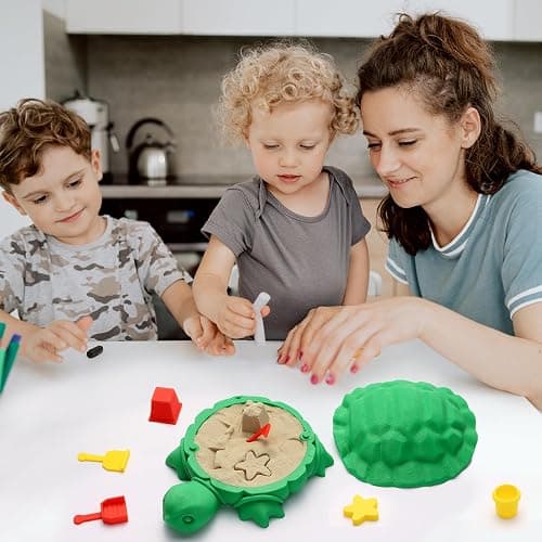 EAMC XHXX Mini Desktop Turtle Sandbox with Soft Sand and Small Tools -Premium Sand Garden for Desk Kit - Mini Zen Garden Kit Gifts Decor Desktop Accessories for Home, Office - Fidget Stress Relief thumbnail 6