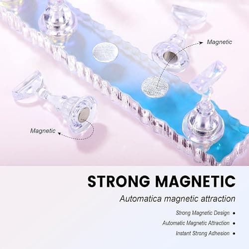 Komall Nail Art Tools, 15 PCS Nail Art Brushes, 5 PCS Nail Dotting Tool, Aurora Nail Stand, Nail Holder For Painting Nails Home DIY & Salon Supplies thumbnail 5