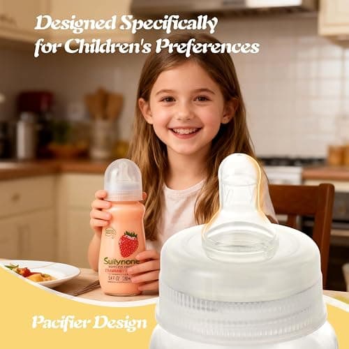 280ml Yogurt Drink Reusable Glass Bottle, 3-Pack Mixed Flavors Drinkable Yogurt - Fun Gift Box, Birthday & Holiday Present. thumbnail 3