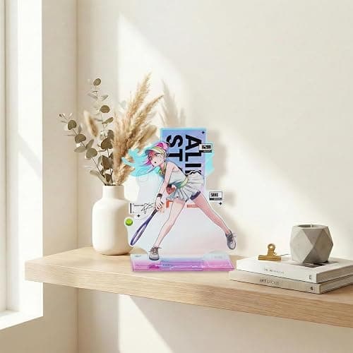 YJacuing Alien Stage Passion Love Series Holographic Acrylic Stand Figure, Official ALNST 3rd Anniversary Collectible Anime Merch (Mizi) | Official, ALNST, 3rd Anniversary Merch, Holographic, Anime Standee, Desk and Shelf Decor thumbnail 4