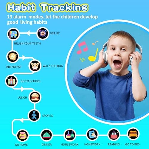 Cosjoype Upgrade Kids Smart Watch for Kids with 26 Puzzle Games HD Camera Video MP3 Player Habit Tracking Pedometer Flashlight 12/24 hr Kid Watches Gift for 4-12 Year Old Boys Toys for Kid thumbnail 4