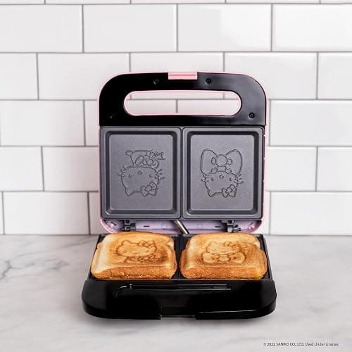 Uncanny Brands Hello Kitty Grilled Cheese Maker- Panini Press and Compact Indoor Grill thumbnail 6