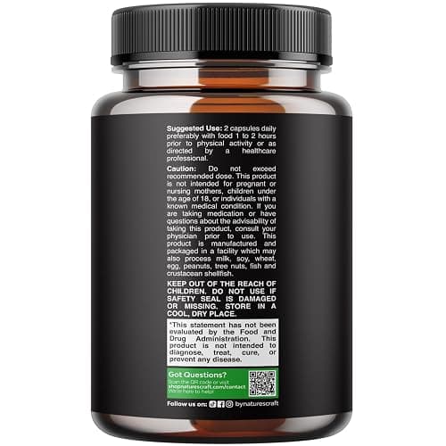 Horny Goat Weed for Men - Extra Strength Male Supplement with Black Maca Root, Tongkat Ali, Saw Palmetto & Panax Ginseng Extract for Stamina & Energy - 60 Capsules thumbnail 2