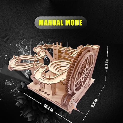 3D Puzzle Wooden Marble Run for Adults DIY Mechanical Puzzle Assembly Wood Crafts to Build Wood Model Kit for Adult Age 14+ Years Old thumbnail 3