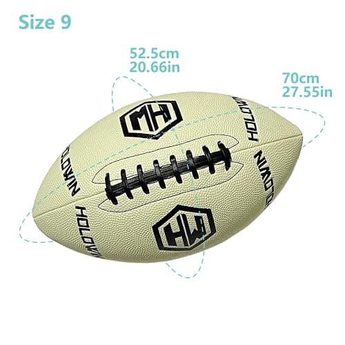 HW HOLOWIN Holographic Luminous Light Up Reflective Football for Night Games & Training, Glowing in The Dark, Great American Football Toy Gifts for Boys, Kids, Men thumbnail 4
