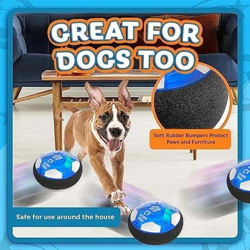Let Loose Moose Hover Soccer Ball - Boys Birthday Gifts - Indoor Hoover Balls for Kids Age 6, 7, 8, 9, 10, 11, 12 Year Old - Light-Up Toy Game for Kid - 6-8, 8-12 - Rechargeable - 1pk thumbnail 5