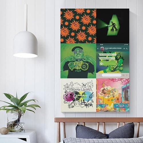 SIXDO MOR, No Le Temas a La Oscuridad INTER SHIBUYA FELIZ CUMPLEANOS TE PIRATEAMOS EL ALBUM Canvas Poster Wall Decorative Art Painting Living Room Bedroom Decoration Gift Unframe-style12x18inch(30x45cm) thumbnail 4