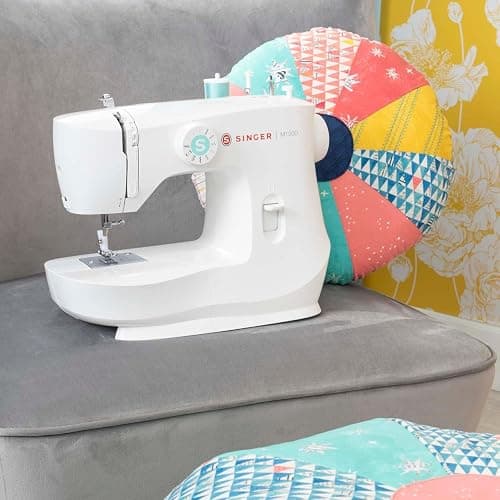 SINGER M1500 Lightweight & Portable Sewing Machine with Accessory Kit | 57 Stitch Applications, LED Light & 4-step Buttonhole | Great for Quilting, Crafts & Mending thumbnail 2