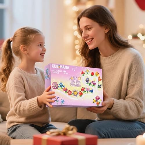 24 Pack Flowers Valentines Party Favors for Kids Building Set - 789PCS Flowers 3.6MM Mini Building Block Toy for Valentines Day Classroom Prize Stocking Stuffer Birthday Return Gift for Girl Boy 6+ thumbnail 9