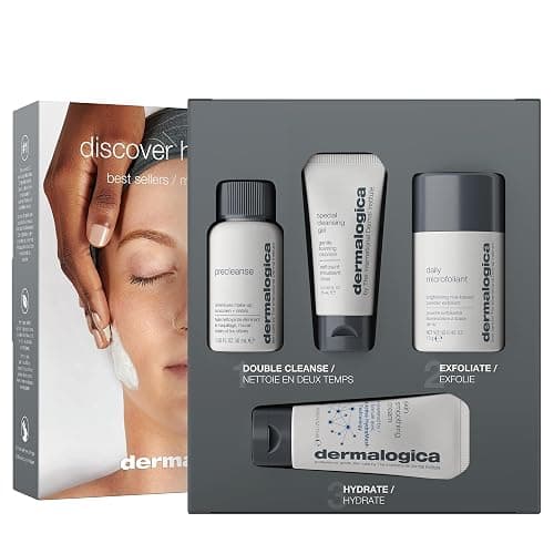 Dermalogica Discover Healthy Skin Kit - Includes: Precleanse, Face Wash, Face Exfoliator, & Moisturizer - Wash Away Impurities To Reveal Glowing Skin thumbnail 2