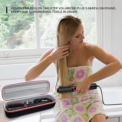 Yewltvep Case for One-Step Volumizer Plus 2.0, Hard Travel Case Fits for One-Step Volumizer Plus, Hair Dryer and Styler Hot Air Brush Storage Organizer, Carrying Box for Hair Dryer Brush(Box Only) thumbnail 3