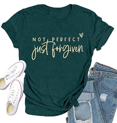 Qskall Christian Shirts for Women Jesus Shirt Inspirational Tee Tops - Image 1