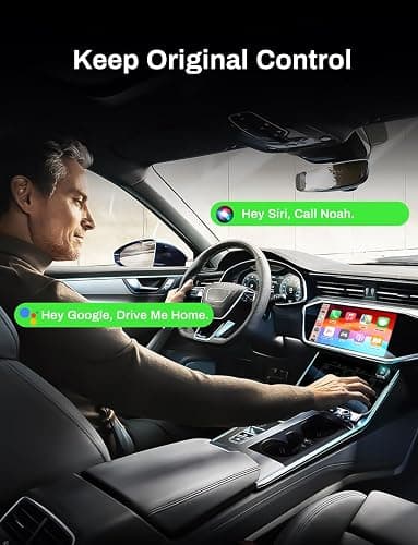 2-in-1 Wireless CarPlay Adapter 2026 Support Apple CarPlay & Android Auto, Mini Bluetooth USB A & USB C Dongle Convert Wired to Wireless Compatible with iPhone & Android thumbnail 6
