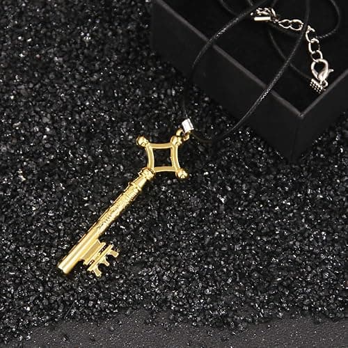 AOT Wings of Freedom Eren's Key Pendant Necklace - Shingeki No Kyojin Anime Chain - Gift for Men Women and Fans thumbnail 8