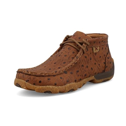 Twisted X Kid's Chukka Driving Moc, Moc Toe, Cognac, 1 M - Image 1