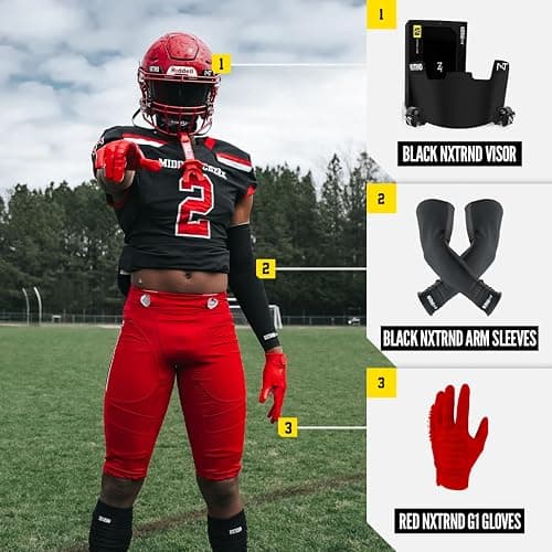 Nxtrnd VZR1 Football Visor, Flat Lens Technology, Fits Adult & Youth Football Helmets thumbnail 6