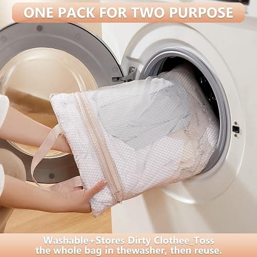 10 Set/8 Set Packing Cubes for Travel, Gifts for Women Mom,Anti-Tearing Suitcase Organizer for Luggage with Shoe & Hanging Toiletry Bag,OlarHike Vacation Essentials & Accessories for Cruise Ship,Cream thumbnail 6