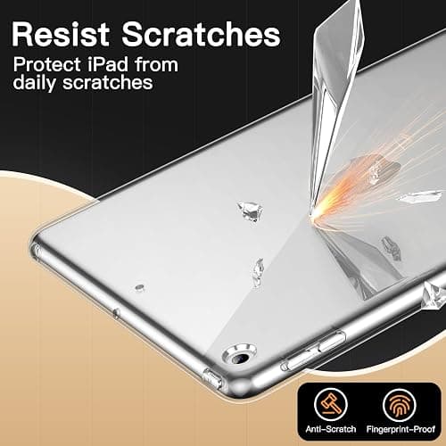 JETech Case for iPad 9.7-Inch (6th/5th Generation, 2018/2017), Soft TPU Transparent Slim Shockproof Tablet Cover (Clear) thumbnail 5