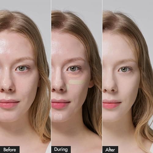 LUNA Conceal Blender Palette 01 Clear Cover 5-in-1 Color Correcting and Concealing with Beige, Green, Vanila, Medium Peach and Pure Bright Buildable, Suitable for Neutral and Warm Tones thumbnail 3