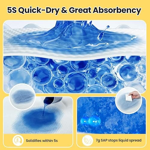 VJJ Puppy Pads 100 Count 30"x26", Great Value Potty Pads for Dogs XL, Large Pee Pads Piddle Pads for Pet Training, Leak-Proof Dog Pee Pads for Doggy Daily Use thumbnail 4