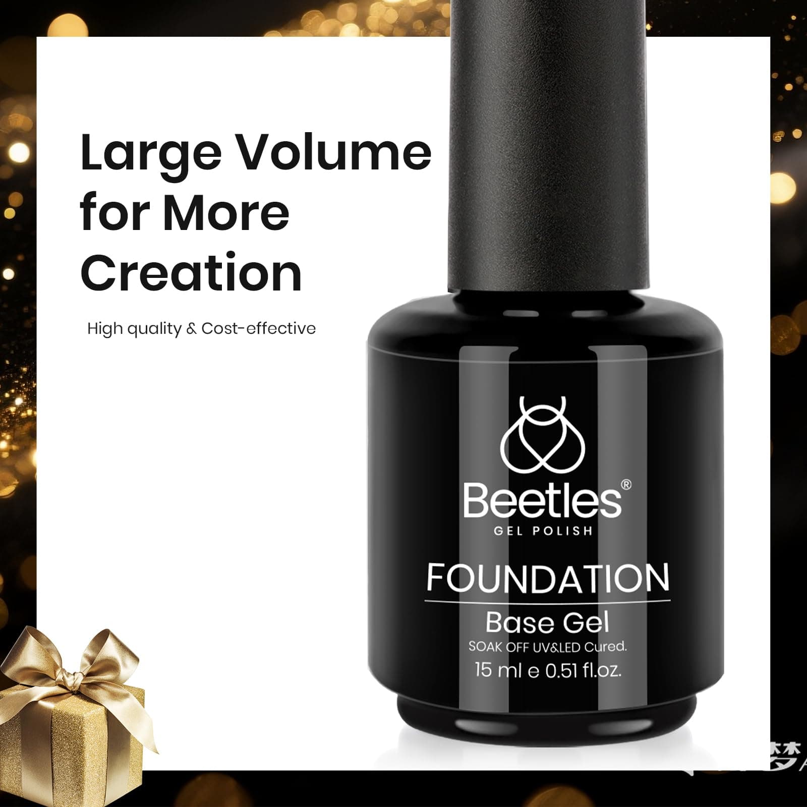beetles Gel Polish 3Pcs 15ml Top and Base Coat Builder Nail Gel Set No Wipe Gel Top Coat Base Gel Builder Extension Gel for Nails Shine Finish and Long Lasting Nail Protection Soak Off Led Gel Glossy Gel thumbnail 7