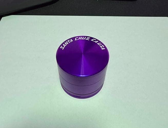 Santa Cruz Shredder Herb and Spice Grinder 3 Piece Medium 2 1/8" Superior Grip and Aluminium (Purple) thumbnail 9