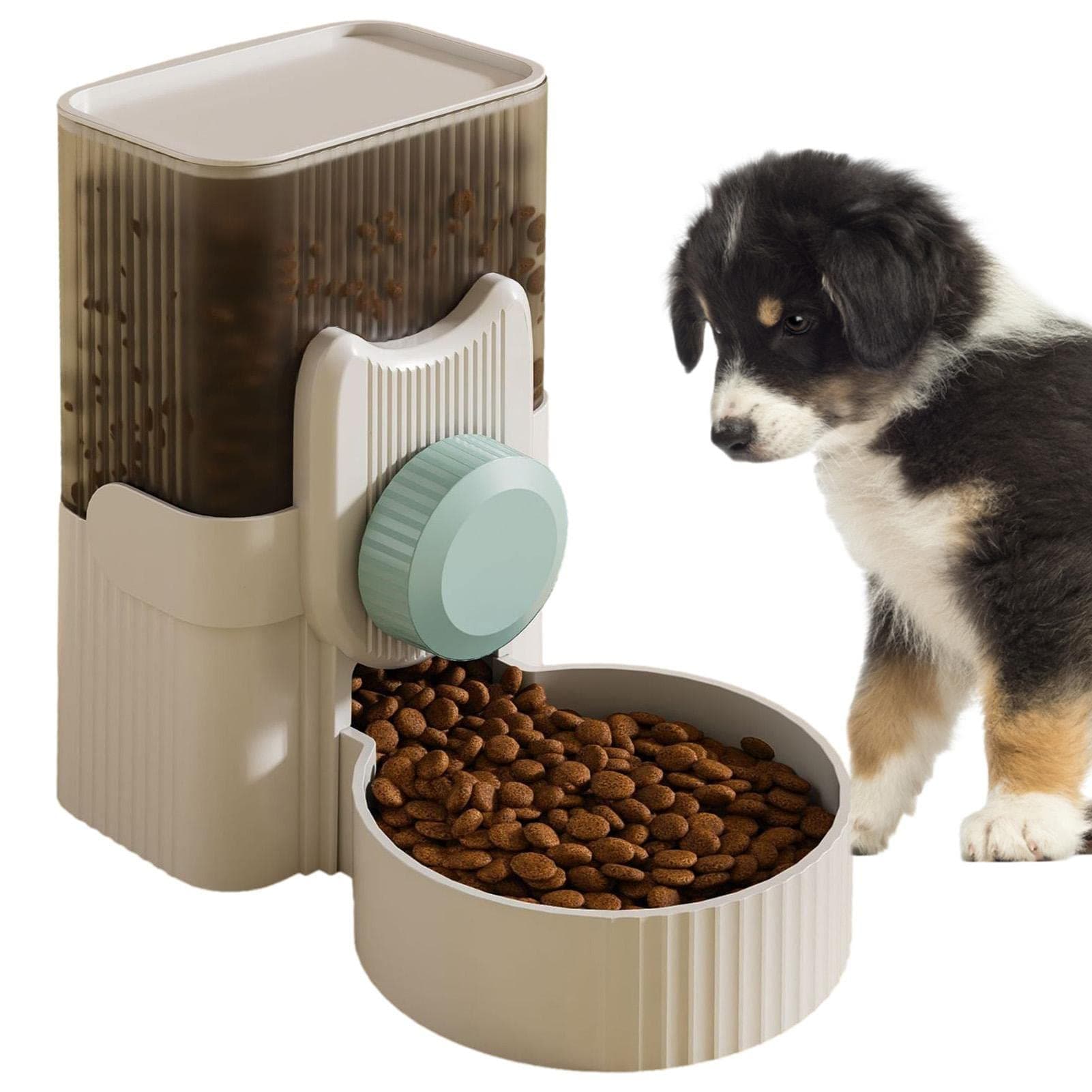 Cat Food Dispenser - Automatic Food Water Dispenser - 34 oz Auto Feeder Waterer, Water Food Bowl Dog Feeding Station for Cage Pet for Dog Cat Rabbit Chinchilla Ferret Wynott - Image 1