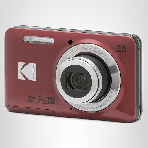 Kodak PIXPRO FZ55-RD 16MP Digital Camera 5X Optical Zoom 28mm Wide Angle 1080P Full HD Video 2.7" LCD Vlogging Camera (Red) Packaging May Vary thumbnail 7