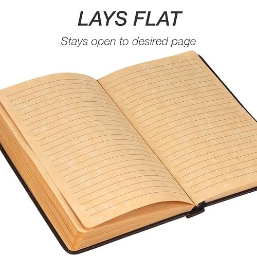 Samsill Vintage Hardcover Notebook, 200 Lined Notebook Pages, Brown, 7.5 x 10 Inch thumbnail 6