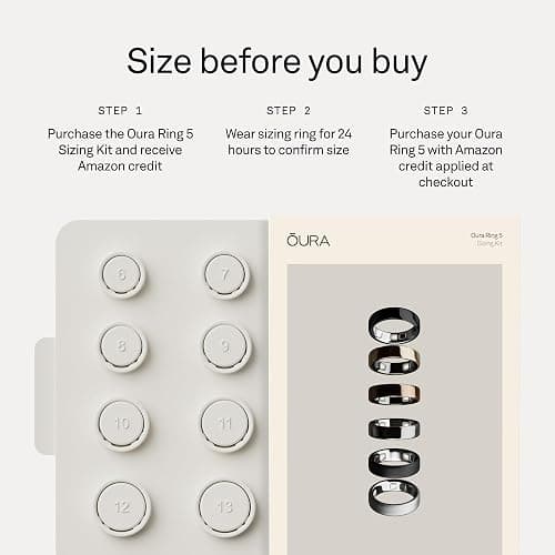 Oura Ring 5 - Silver - Size 6 - World’s Smallest Smart Ring - Sleep, Activity, Women’s Health, AI Advisor, 1 Week of Battery Life, Size Before You Buy, Android & iOS Compatible thumbnail 6