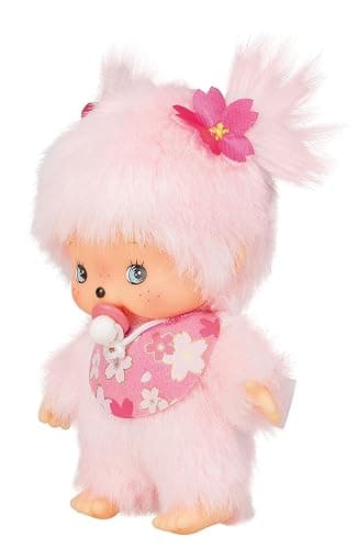 Monchhichi Classic Bebichichi Sakura Cherry Blossom Plush by Sekiguchi thumbnail 2