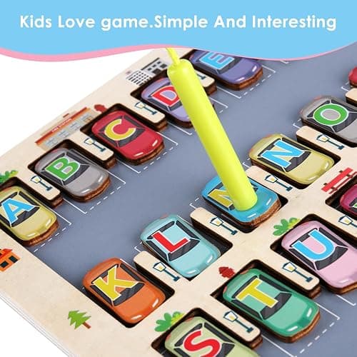 Magnetic Alphabet Maze Letter Puzzle for Fun Learning, Montessori Educational Toy for 3 4 5 Year Old Boys and Girls, Fine Motor Skills Development and Sensory Play thumbnail 5