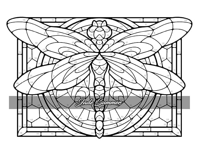 Color by Number Animals: Adult Coloring Book with Cats, Dogs, Birds, Butterflies, Horses, Sloths, and Many More for Stress Relief and Relaxation thumbnail 43