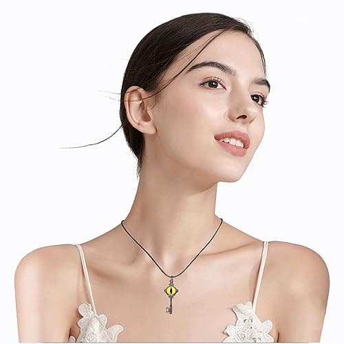 The Owl House Key Necklace, The Owl House Portal Key, Lumity Necklace, Amity Cosplay Bronze thumbnail 4