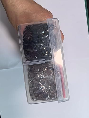 Funtopia 2500 Pcs Small Hair Ties, Mini Rubber Hair Bands with Organizer Box, Hair Elastics for Women Girls Kids Toddlers Braiding and Daily Hairstyles (Clear, Black, Brown) thumbnail 10